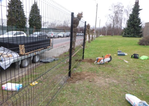 Placement d'une clôture et portail