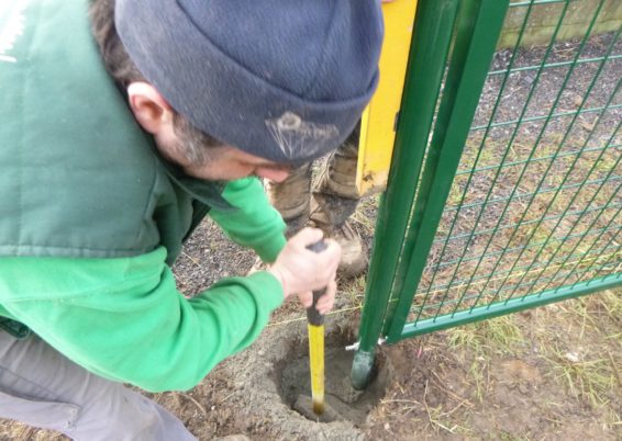 Délimitation d'une zone de potager collectif