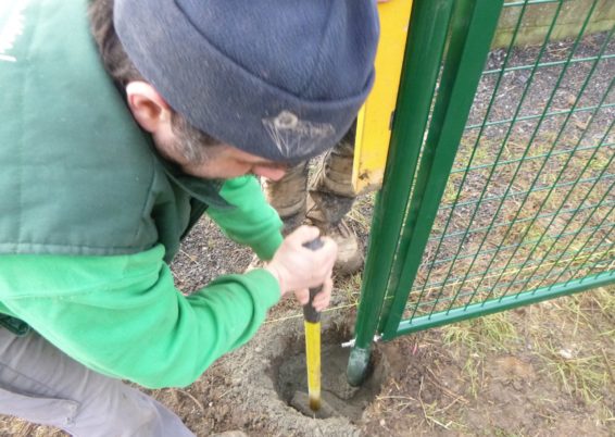 Délimitation d'une zone de potager collectif