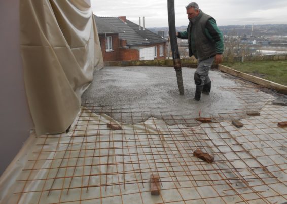 Réalisation d'une terrasse en pavés 60/60