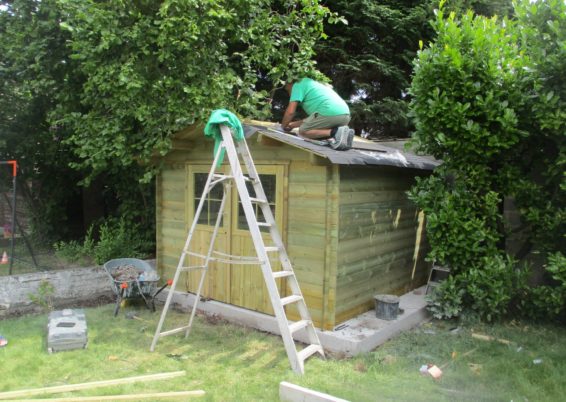 réalisation de chalet de jardin