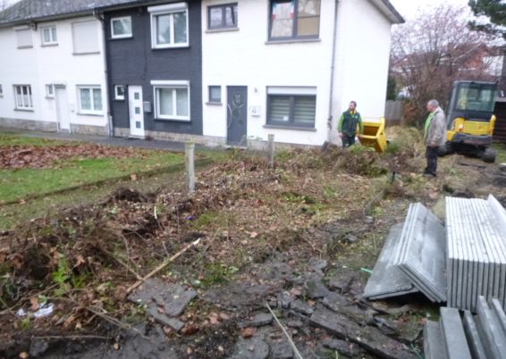 Réaménagement d'un petit jardin de ville à Liège