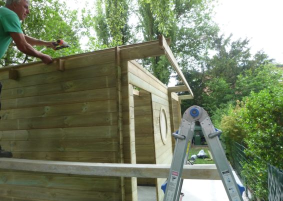 Remplacement d'un chalet de jardin