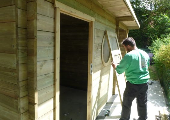 Remplacement d'un chalet de jardin