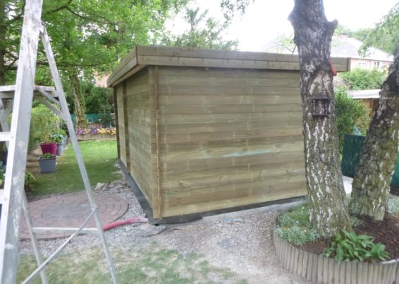 Remplacement d'un chalet de jardin