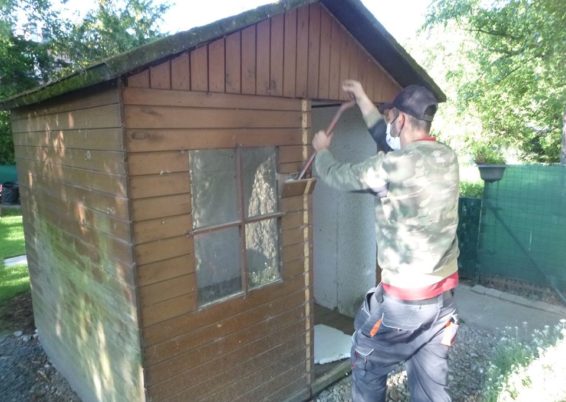 Remplacement d'un chalet de jardin