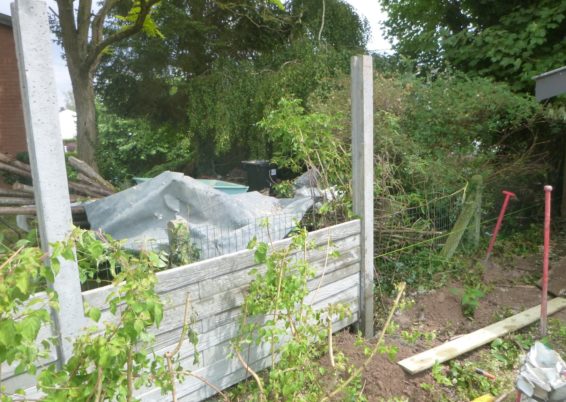 Remplacement d'une palissade de bois