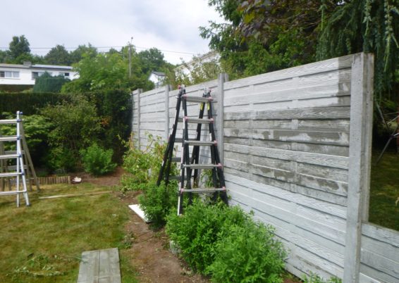 Remplacement d'une palissade de bois