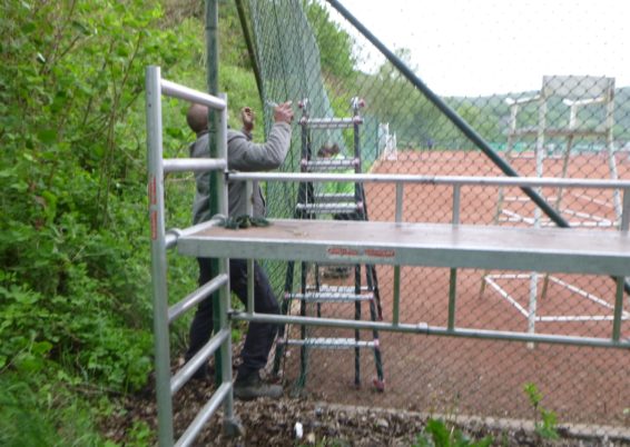 Remplacement de la clôture du tennis club de Trooz