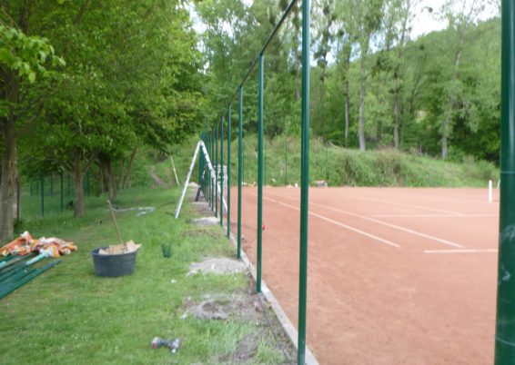 Remplacement de la clôture du tennis club de Trooz