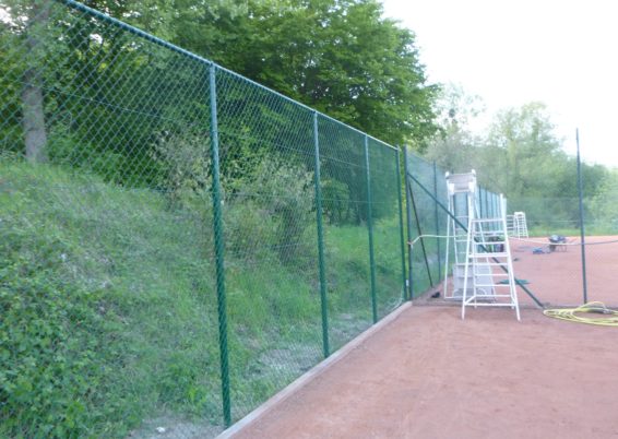 Remplacement de la clôture du tennis club de Trooz