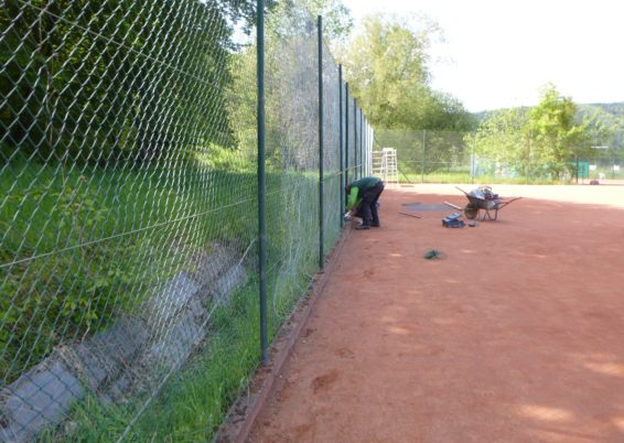 Remplacement de la clôture du tennis club de Trooz