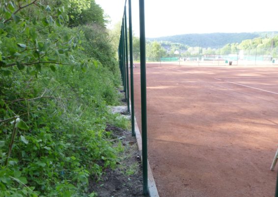 Remplacement de la clôture du tennis club de Trooz