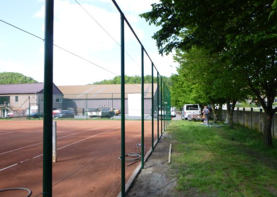 Remplacement de la clôture du tennis club de Trooz