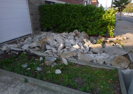 Aménagement complet des abords d'une maison de Seraing