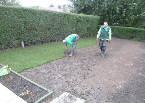 Réfection d'un petit jardin.