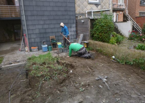 réaménagement d'un petit jardin de ville