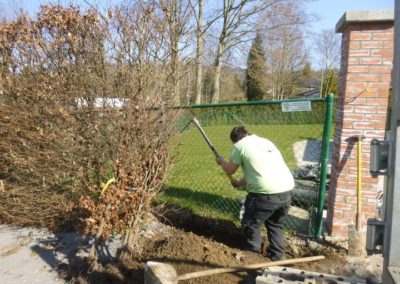 Plantation des abords d'une maison à Esneux....