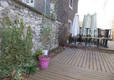 Modernisation de la terrasse du Bocalino à Chokier.

Remplacement des plantations par des plantes a...