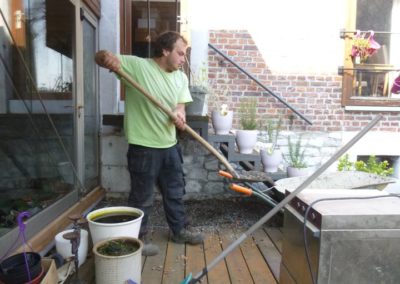 Modernisation de la terrasse du Bocalino à Chokier.

Remplacement des plantations par des plantes a...