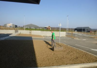 Création des pelouses autour de la nouvelle poste de Andenne .

Les semis sont très précoces, au ...