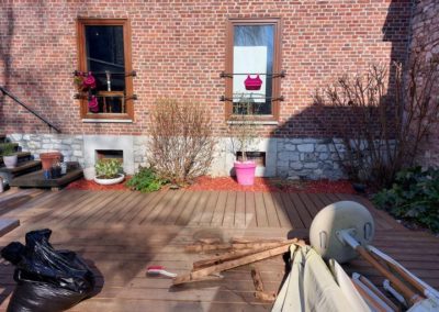 Modernisation de la terrasse du Bocalino à Chokier.

Remplacement des plantations par des plantes a...