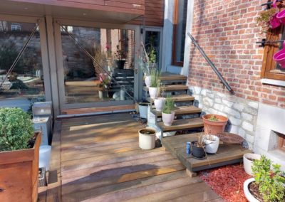 Modernisation de la terrasse du Bocalino à Chokier.

Remplacement des plantations par des plantes a...