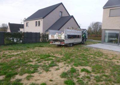 Nouvel construction à Waremme.

Création d'un jardin.

Placement de clôtures rigides et portail d...