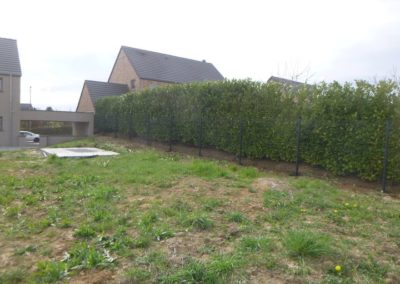 Nouvel construction à Waremme.

Création d'un jardin.

Placement de clôtures rigides et portail d...