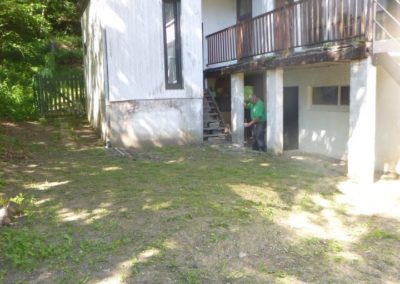 Petite remise en état d’une devanture de maison à Esneux