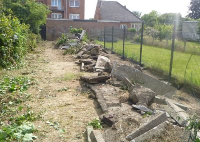 Aménagement complet d'un jardin à Oupeye.

- Pose d'une citerne d'eau de pluie. 
- Réalisation de...
