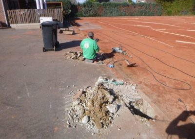 Clôture terrain de tennis