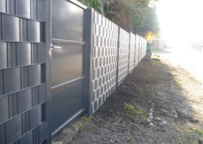 placement d'une clôture rigide BETAFENCE