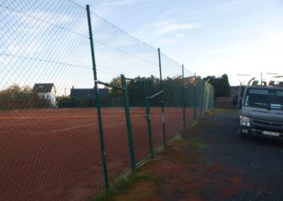Clôture terrain de tennis