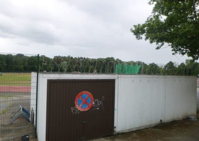 Petite sécurisation des abords du nouveau site d'athlétisme de la ville de Seraing....
