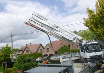 Rénovation complète d'une terrasse en bois suspendue par une nouvelle terrasse en grès-cérame 60...