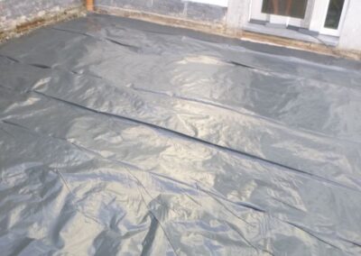 Réaménagement d'un très petit jardin à Ans.

Construction d'une nouvelle terrasse en pierre de t...