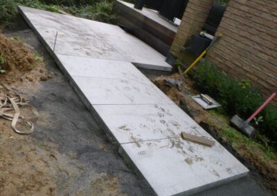 Réalisation d'un micro chantier à Nandrin.

Réalisation d'un accès avec de méga dalles XXL de c...